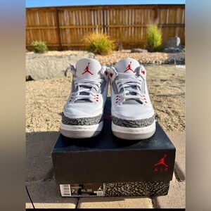 Jordan 3 fire red OG box 7y